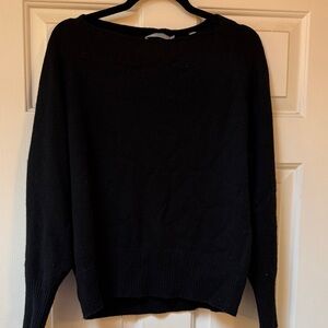 Vince Women's Black Crew cashmere wool blend Neck Sweater size M